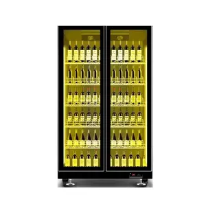 Коммерческий вертикальный пивной бар холодильник дисплей для напитков охладитель стеклянная дверь охладитель