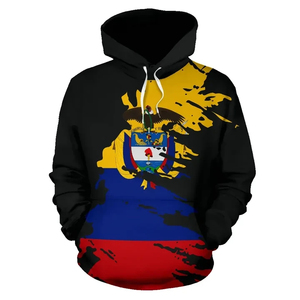 Colombia Sudadera con capucha <span class=keywords><strong>Bandera</strong></span> Pintura Ropa personalizada Fabricantes Sudaderas con capucha personalizadas para hombres Sudadera con capucha gráfica para hombres - Product Image 2
