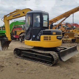 Excavatrice Komatsu PC78US & PC55 d'occasion de haute qualité Mini pelle sur chenilles hydraulique de 7 tonnes avec moteur et pompe en stock - Product Image 4