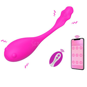 SEXBAY sud corea vendita in silicone USB ricarica telecomando vibrazione uovo salto femmina 10 frequenza vibratore - Product Image 1