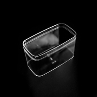 Couvercle en Plastique Rectangulaire pour Emballage Alimentaire : Tiramisu, Cheesecake, Mousse, Dessert, Bonbons, Biscuits et Autres Douceurs