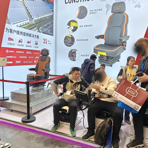 Nuevo asiento de carretilla elevadora ajustable de suspensión completa para excavadora Tractor patín retroexcavadora y asiento de tractor - Product Image 2