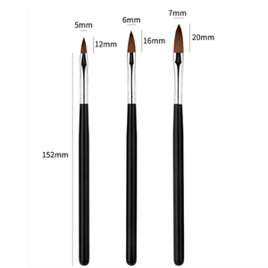 Synthetic Hair Nail Detailer Pen Brush Fine Tip Drawing Painting Gel Design Tool for Nail Art Beauty Salon Manicure Brush - Product Image 6