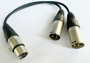 3pin <span class=keywords><strong>XLR</strong></span> femmina a doppio maschio spina Y Splitter cavo cavo del microfono - Product Image 5