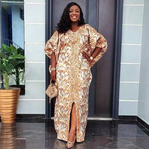 Taglie forti africano festa abiti lunghi per le donne 2024 nuovi abiti da sera con paillettes Dashiki <span class=keywords><strong>Ankara</strong></span> abiti da sera - Product Image 2