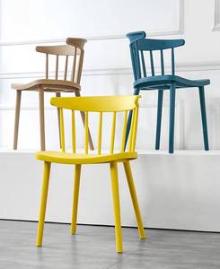 Sillas Apilables de Diseño Moderno y Simple para Restaurante o Cafetería, Estructura de Plástico PP para Cocina, Silla de Comedor - Product Image 5