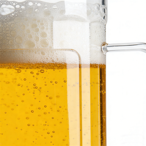 500ml Transparent Plastic Handle Eco-Friendly Beer Mug for Short Film Shooting Bar Prop Clear Handled Beverage Display - Product Image 2