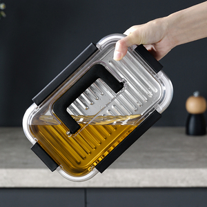 304 Thép Không Gỉ Thực Phẩm Lưu Trữ <span class=keywords><strong>Container</strong></span> Tủ Lạnh Bảo Quản Hộp Kín Trong Suốt Hình Chữ Nhật Hộp Ăn Trưa Với Nắp - Product Image 5