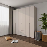 Armoire en bois moderne sur mesure, meuble de rangement gain de place pour chambre à coucher, salon et maison