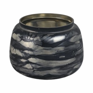 Vaso rotondo in vetro per l'arredamento del soggiorno, centrotavola moderno, vaso per fiori, pezzo decorativo per la casa - Product Image 3
