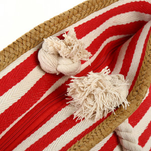 Sac fourre-tout en raphia naturel en paille, cabas de plage en rotin, en forme de coquille, vente en gros, 2020 - Product Image 6