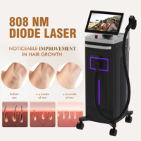 Machine d'épilation au laser diode 808 nm avec analyse de la peau par IA, 5 longueurs d'onde, saphir et titane glacé, usine OEM