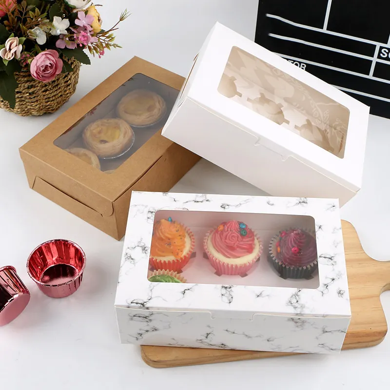 卸売カップケーキマフィンケースケーキドームクリア透明プラスチックラウンドシングルケーキボックス明確なケーキの包装ボックス