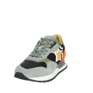 Sneakers basse Drac-01-D06 classica in tomaia in pelle di mucca grigia/nera con soletta in vera pelle morbida e confortevole - Product Image 6