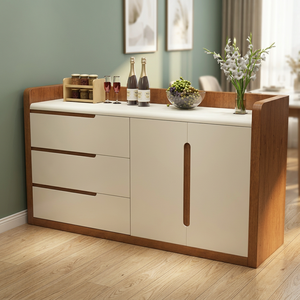 Elegant Modern Minimalist Handmade Solid Wood <b>Sideboard</b> with Large Capacity for Living Room Apartment - Product Image 2