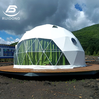 Tente de haute qualité 6M Igloo Dome House avec plancher en bois pour hôtel
