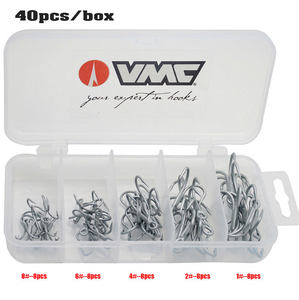 <span class=keywords><strong>Vmc</strong></span> 30 pièces/ensemble 40 pièces/ensemble Combo d'hameçons de pêche Hameçons triples renforcés 9626 <span class=keywords><strong>Vmc</strong></span> Kit d'hameçons - Product Image 6
