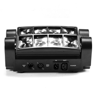 Mini RGBW effet DJ LED faisceau tête mobile Disco éclairage 8 yeux Pixel araignée luminaire pour les fêtes de scène d'hôtel