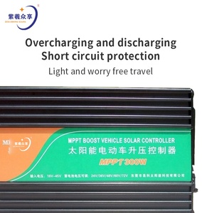 Controlador de Impulso para Vehículos Eléctricos Solares ZIXI, Certificado CE, ROHS, ISO, Voltaje Máximo de <span class=keywords><strong>PV</strong></span> de <span class=keywords><strong>50V</strong></span>, Tiempo de Trabajo de 24h, Pantalla Digital en Tiempo Real - Product Image 3