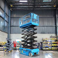 Plateforme élévatrice à ciseaux électrique hydraulique de 12 m sur roues, fabriquée en Chine, à vendre