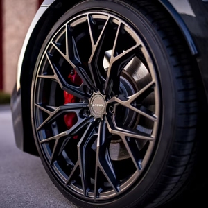 Rines de Aleación Forjados Personalizados de Diseño Cóncavo Profundo de 15-24 Pulgadas 5x112 5x114.3 5x127, Rines Negros de Lujo para Autos de Carreras para W205 C300 F30 E90 Q7 Q3 - Product Image 1