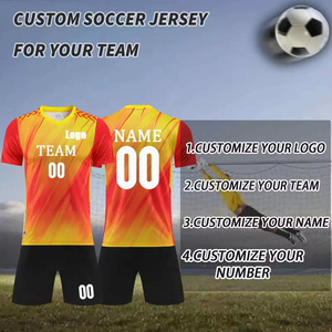 Camiseta de Fútbol Personalizada Temporada 25/26 con Nombre y Número del Equipo Impresos, 100% Poliéster Transpirable, Antibacteriana, Impresión por Transferencia de Calor - Product Image 5