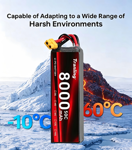 FPV Batterij Lipo Li-ion Lithium Oplaadbare Reserve Batterij Vliegvoeding Lange Levensduur Lichtgewicht 3S 4S 6S 7.4V 11.1V 8000mAh - Product Image 2