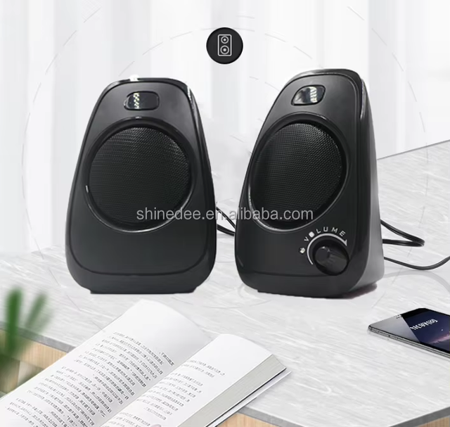 High Quality Active Woofer for Home Theatre System Audio with USB&AUX for Computer Use Fashion Soundbox Bookshelf 2.0 Speakers
