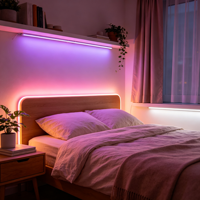 Tira de Luz LED de Neón de PVC Curvada y Moldeable, Alto CRI 90, Emisión de Luz Uniforme, Sombra 3000K, Blanco Cálido, Fácil Instalación para Stand