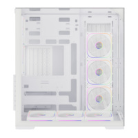 Boîtier PC ATX Mid Tower avec panneau arrière en verre trempé sur trois côtés, nouveau boîtier d'ordinateur de jeu