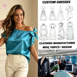 Chemisier asymétrique tendance pour femme avec nœud décoratif – Haut élégant pour soirée, chic pour les vacances et les rendez-vous galants - Product Image 1