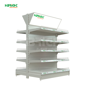 Estantería Góndola de Panel Trasero Perforado de Una Cara Highbright, Estante Metálico Ajustable para Exhibición en Pared para Supermercados - Product Image 3