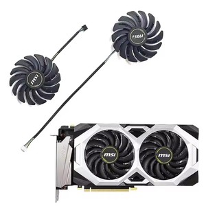 พัดลมกราฟิก RTX2080TI 4PIN PLD10010S12HH 85มม. ใหม่สำหรับ <span class=keywords><strong>MSI</strong></span> GeForce RTX 2060 2070 <span class=keywords><strong>2080</strong></span>พัดลมกราฟิกที่โอเวอร์คล็อก XS - Product Image 1