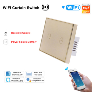 <span class=keywords><strong>Tuya</strong></span> Smart Home 24Vdc 0-10V interrupteur de rideau à piste unique Wifi App télécommande interrupteur mural intelligent Android actionné en plastique - Product Image 2