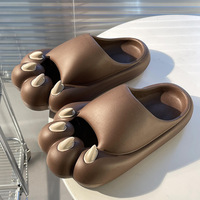 Sandales et pantoufles d'été Eva à motif griffe de chat et griffe du diable, style dessin animé, pour intérieur, à semelle épaisse