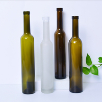 Bouteilles en verre clair/ambre/vert Bordeaux/Bourgogne 375ml 500ml 750ml Long cou Portable vin de glace givré et vodka