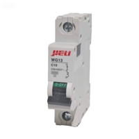 Disjoncteur miniature (MCB) JIELI WG13 C10 400V 6kA Cuivre PA66 Montage modulaire IEC