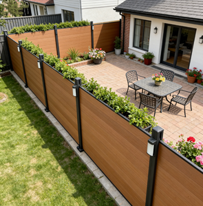 Valla Ecológica para Caballos de Plástico WPC Compuesto, Resistente a los Rayos UV, para Exteriores, de 4.5 pies, con Certificación de Modelado 3D - Product Image 1