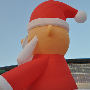 Giá tốt Inflatable giáng sinh ông già Santa Claus bơm hơi trên ống khói - Product Image 5