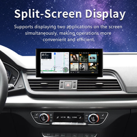 Qualcomm 8G 128G Android14 10.25 pouces Carplay AUTO pour AUDI 2018-2022 Q5 Q5L Lecteurs vidéo de voiture GPS Navigation Écran intelligent