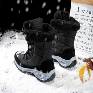Custom OEM <span class=keywords><strong>donna</strong></span> nuovo autunno inverno stivaletti impermeabili con plateau tacchi alti stivaletti bassi corti in taglia grande 43 - Product Image 4