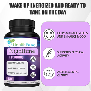 Capsules Brûle-Graisses Nocturnes à Chaud avec Magnésium : Activité Métabolique, Aide à Gérer le Stress et Améliore l'Humeur - Product Image 6