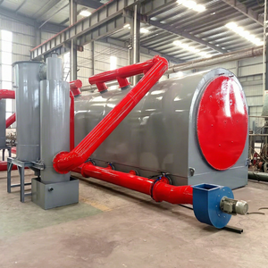 Four de carbonisation horizontal direct usine pour la production de charbon de bois à base de copeaux de bois et de bûches, destiné aux chichas et au barbecue - Product Image 1