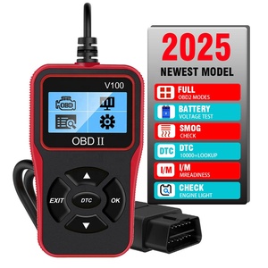 V100 Auto-Diagnosegerät OBD 2 OBDII OBD2 Tragbares Kfz-Diagnosegerät für Alle Systeme OBDII Auto-Scanner - Product Image 1