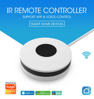 Tuya Smart WiFi Télécommande IR Moderne 360 Degrés Hub Infrarouge Contrôle Vocal via App Fonction d'Apprentissage Alimentation USB pour TV Ventilateur Climatiseur