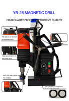 Perceuse Électrique Magnétique Industrielle Portable Multifonction YB-28 28mm à Force Magnétique Élevée, Percer sur Métal, Brique et Pierre