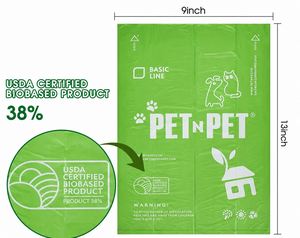 Scented Biodegradable Dog Poop Bags Lavender Fragrance Leak Proof Thick Disposable Pet Waste Bags on Roll - Product Image 3