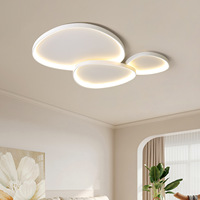 Plafonnier LED en fer minimaliste moderne pour salon, chambre, bureau, salle de séjour - éclairage élégant et respectueux des yeux
