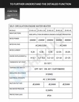 Groupe électrogène diesel température constante chauffe-chemise d'eau auto circulant démarrage moteur dispositif de préchauffage 1kw 2kw 4kw