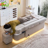 Fauteuil de luxe professionnel pour salon de coiffure et pédicure, avec fonction lavage de cheveux, lit de spa capillaire japonais et fonction de rehaussement dorsal